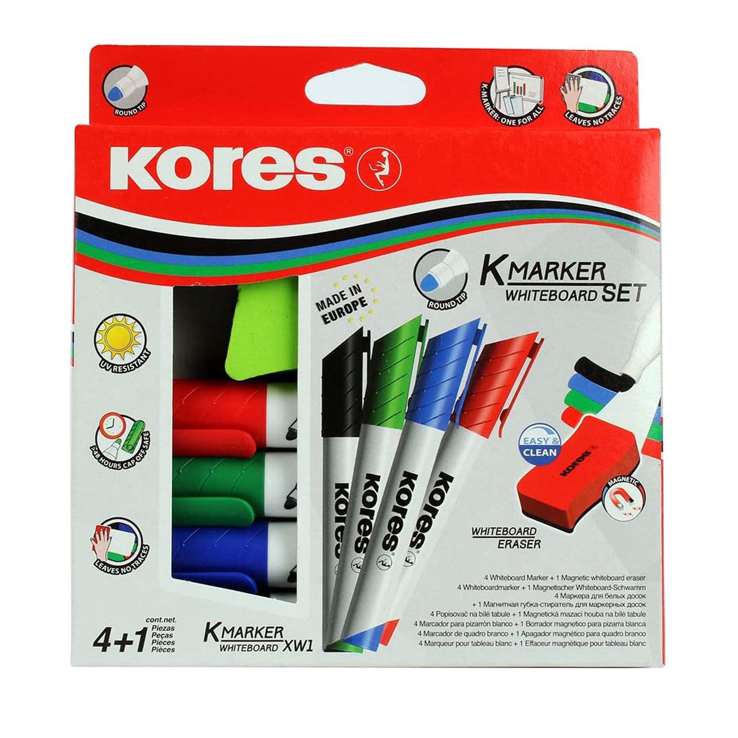 MARKER WHITEBOARD 4/SET 3MM + BURETE MAGNETIC KORES MARKER WHITEBOARD 4/SET 3MM + BURETE MAGNETIC KORES